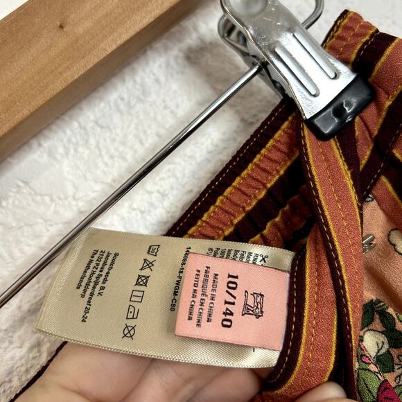 Scotch and Soda Floral Print Pants Cherry Blossom Kids Size 10 EU 40 Pink Red - Picture 4 of 8